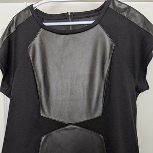 Worthington Faux Leather Top
